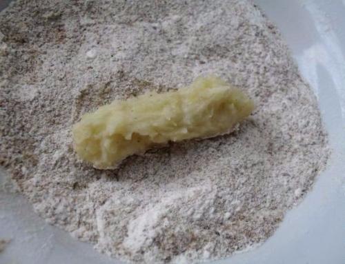 Картофельные палочки с грибами. 05