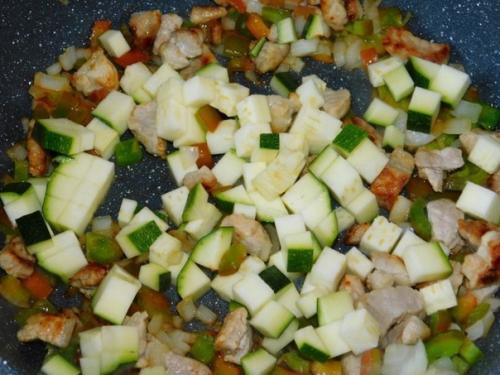 Омлет с мясом и овощами. 03