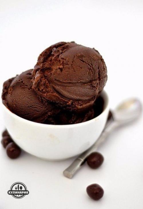 Шоколадное джелато.  Ингредиенты: