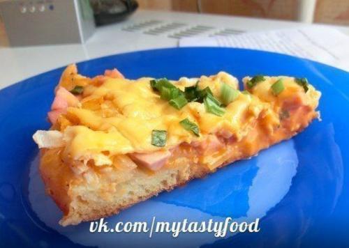 Пицца в мультиварке.   Отличное дрожжевое тесто подходит как для выпечки в мультиварке так и для духовки. 02