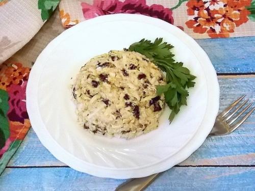 Салат Квартет.  Ингредиенты: