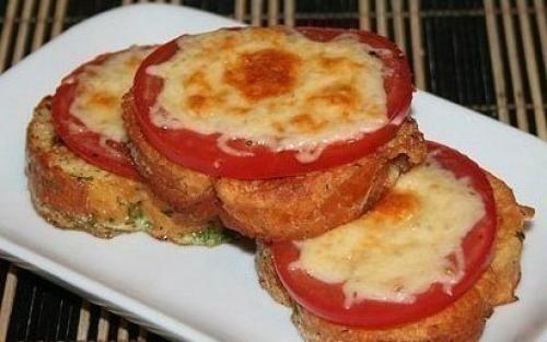 Гренки с помидорами и сыром? 05