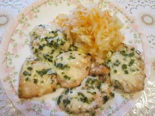 Куриная грудка с сыром.