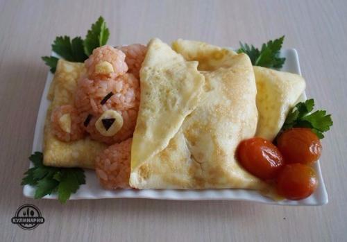 Спящий рисовый Мишка для деток.