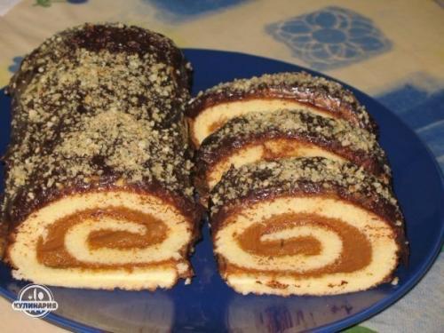 Быстрые рулетики к чаю.