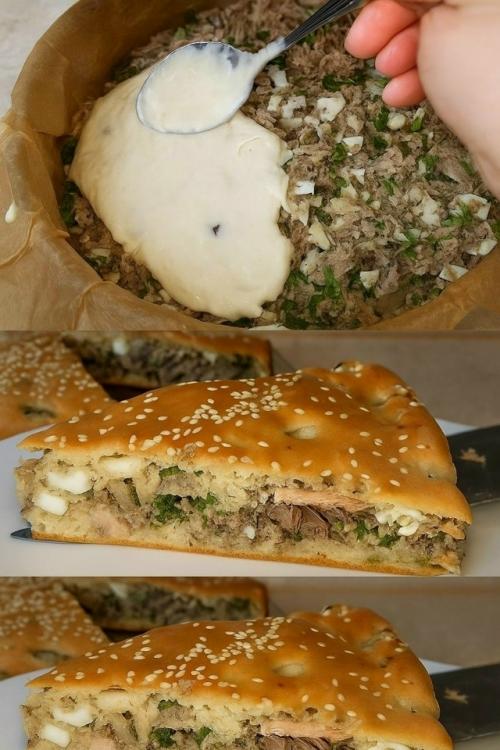 Этот заливной pыбный пирог - просто Находка для ужина! 
