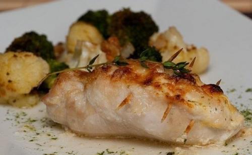 Фаршированные куриные грудки.