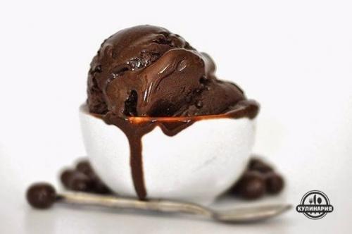 Шоколадное джелато.  Ингредиенты: 02