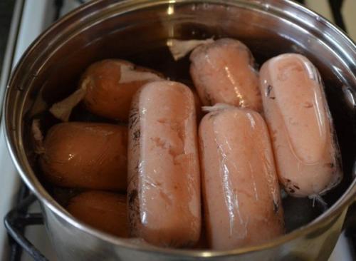 Домашние сосиски с курицей. 05