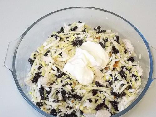 Салат Квартет.  Ингредиенты: 04