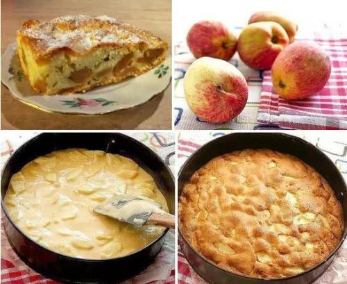 Очень вкусная шарлотка - лентяйка!