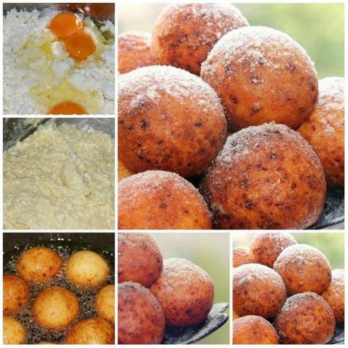 Творожные пончики.  Для приготовления нам понадобится: