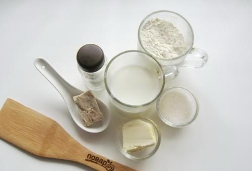 Булочки - цветочки.  Ингредиенты: 01