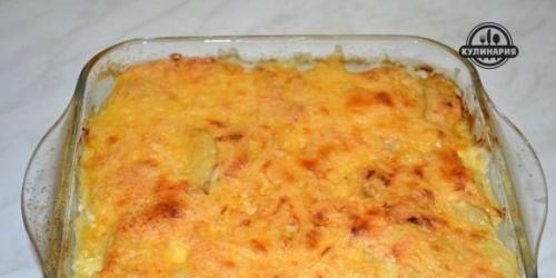 Картофельная запеканка со скумбрией. 08