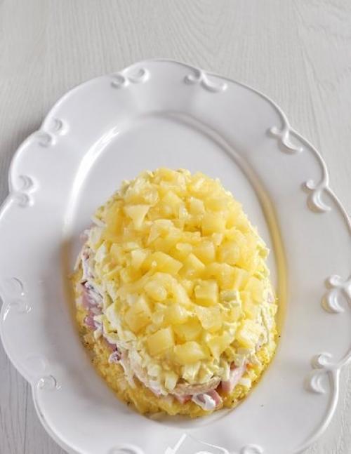 Салат ананас.  Состав. 06