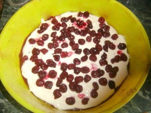 Шоколадный торт с вишней. 07 Шоколадный торт с вишней. 07