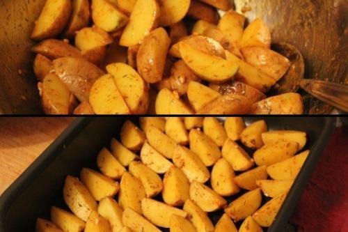 Картофель Айдахо.  Популярное американское блюдо - печеная картошка с хрустящей корочкой. 03