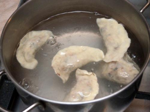 Вареники с гречкой и грибами. 09