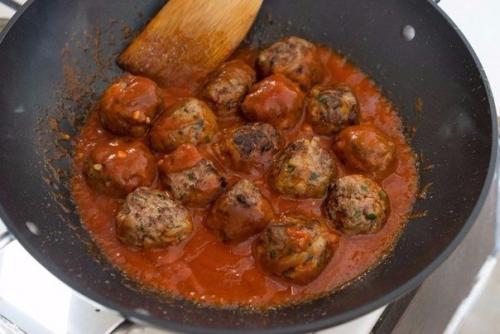 Быстрые тефтели в остром томатном соусе. 08