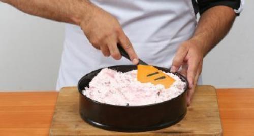 Творожно - ягодный торт (без выпечки. 04