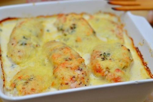 Куриное Филе в сливочном соусе.