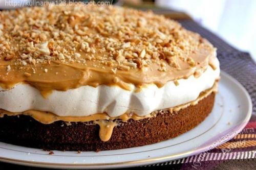 Торт Сникерс.   Ингредиенты: 08