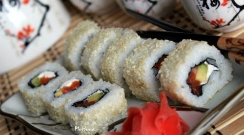 Домашние роллы.  Ингредиенты: 08