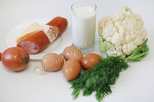 Запеканка из цветной капусты. 01