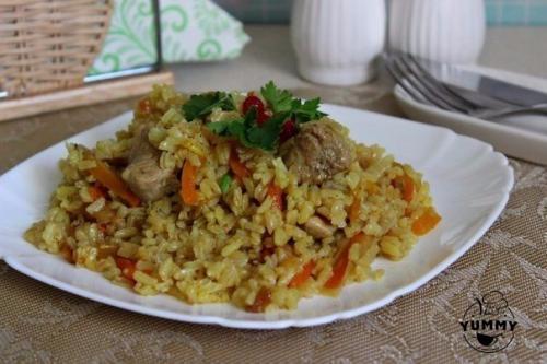 Ароматные рис со свининой. 08