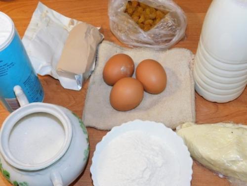 Кулич александрийский.  Ингредиенты: 01