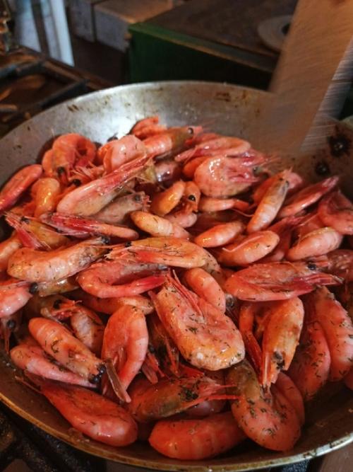 Жаренные креветки под соевым соусом. 02