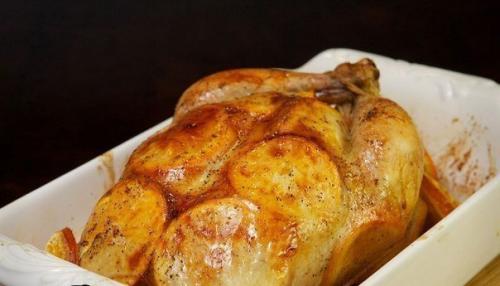 Курица запечённая с апельсинами. 05