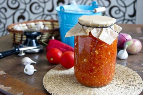 Аджика с яблоками. 08