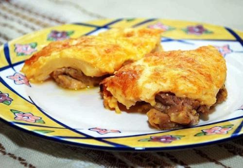 Курица с ананасом под сыром? 07