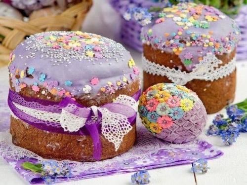 Рецепты помадки и глазури для куличей.

