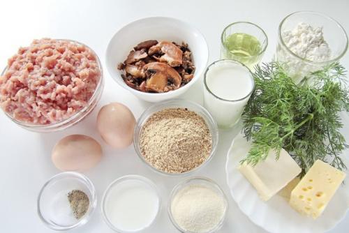 Котлеты по-мински.  Ингредиенты: 01