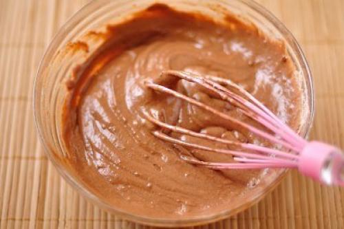 Шоколадные панкейки с бананами и карамелью. 06