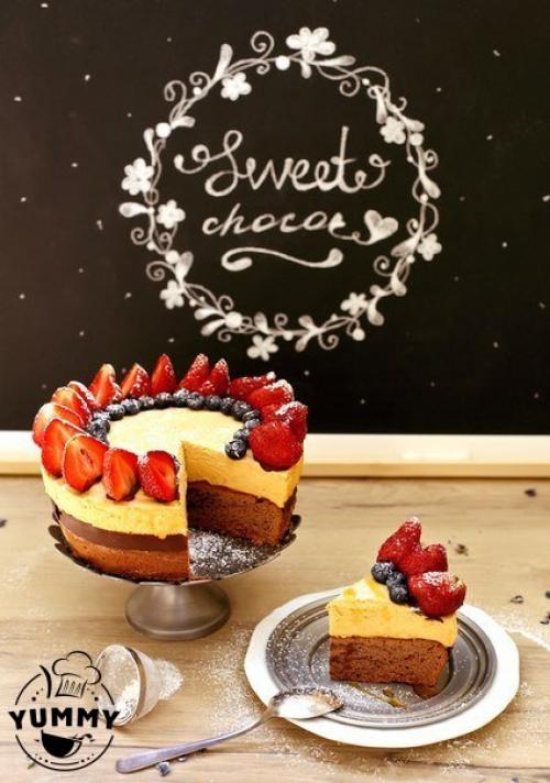 Торт Шоколад И Клубника.