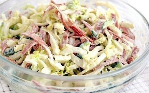 6 салатов с пекинской капустой.