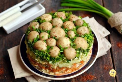 Грибная поляна. Ингредиенты.