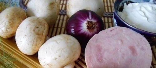 Паста с грибами и ветчиной. 01 Паста с грибами и ветчиной. 01