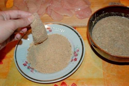 Куриные отбивные в сырном кляре! 07