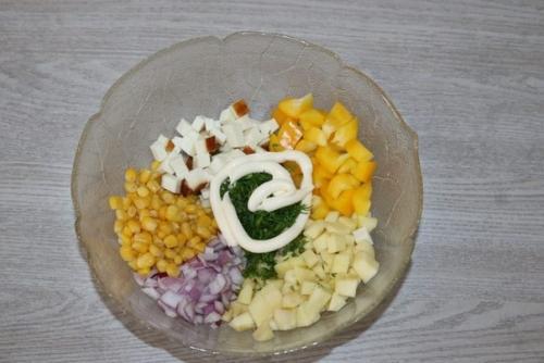 Салат с яблоком и болгарским перцем. 02