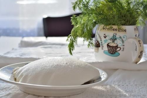 Творожный сыр из сметаны и кефира. 03