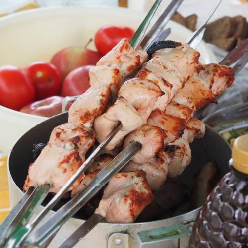 Шашлык из индейки.