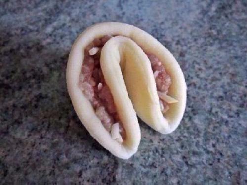 Мясной пирог Хризантема. 02