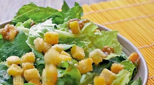 Салат Цезарь.  Ингредиенты.