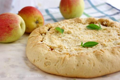 Яблочная галета.  Для теста: 08