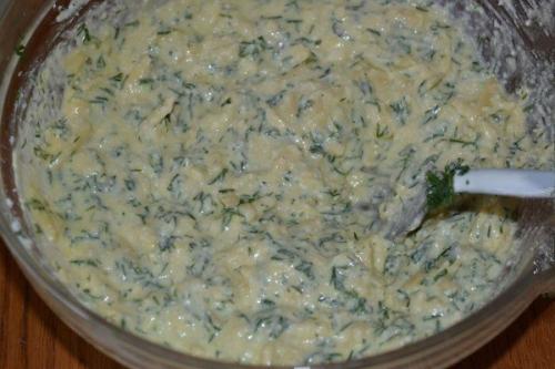 Сырные лепёшки.  Ингредиенты: 03