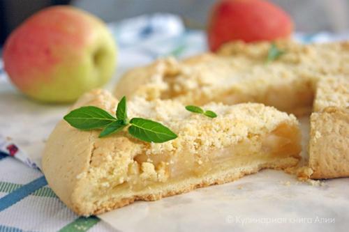 Яблочная галета.  Для теста: